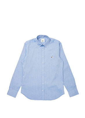 Beymen Club Slim Fit Koyu Mavi Oxford Gömlek - 8