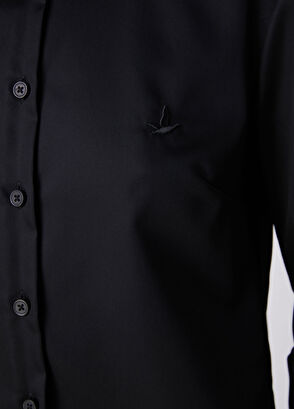 Beymen Club Slim Fit Non-Iron Siyah Gömlek - 7