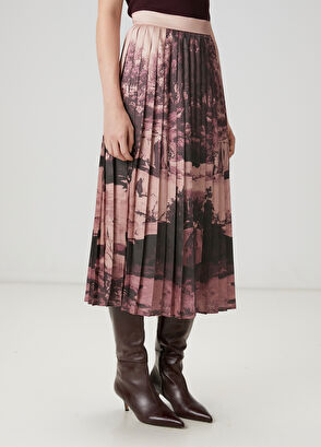 Beymen Club Pembe Pileli Midi Etek - 4