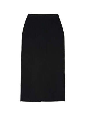 Beymen Club Siyah Midi Tüp Triko Etek - 4