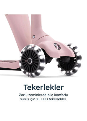 SmarTrike Xtend Mini-Ride 1-9 Years 4 Stage Growing Seated Foldable LED Wheel Scooter - 5