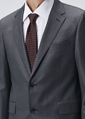 Drop 7 Gri Yün Takım Elbise - Görsel 8