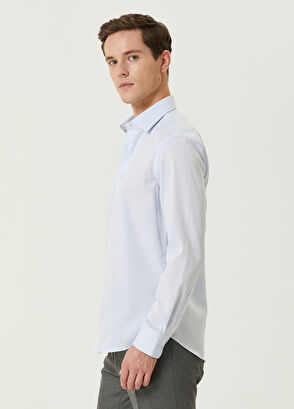 Beymen Club Slim Fit Açık Mavi Normal Yaka Gömlek - 3
