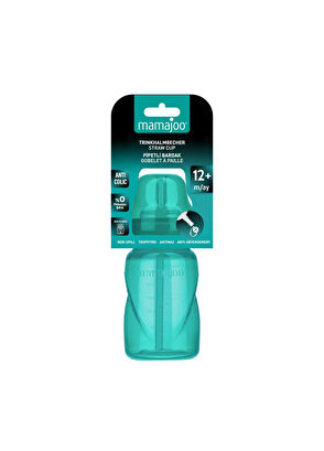 Mamajoo Yeşil Akıtmaz Antikolik 12 Ay+ Pipetli Alıştırma Bardağı 270 ml - 8
