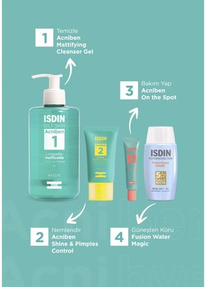 Isdin Acnıben Facial Cleanser Gel  Karma Yağlı Ciltler İçin Yüz ve Vücut Temizleme Jeli 400 ml - 8