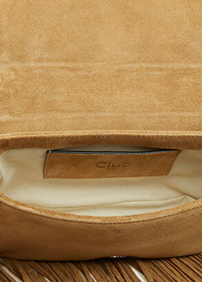 Beymen Club Camel Tasseled Suede Women's Bag - 6