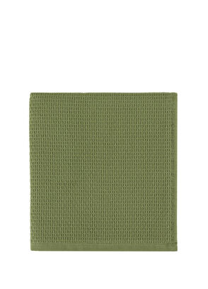 Ecocotton Elvin Yeşil Krem Organik Pamuk Dokuma 2'li Kurulama Havlusu Seti - 3