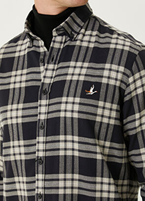 Beymen Club Navy Blue Plaid Shirt - 6