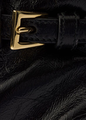 Prada Bonnie Siyah Deri Kadın Mini El Çantası - 6