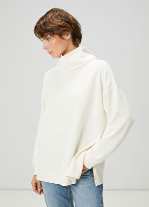 Beymen Club Ekru Dökümlü Sweatshirt - 3