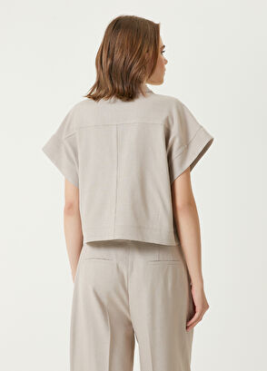 Beymen Club Beige Short Sleeve Shirt - 5