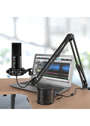Fifine T683 Usb Type C Profesyonel Siyah Mikrofon Seti - 7