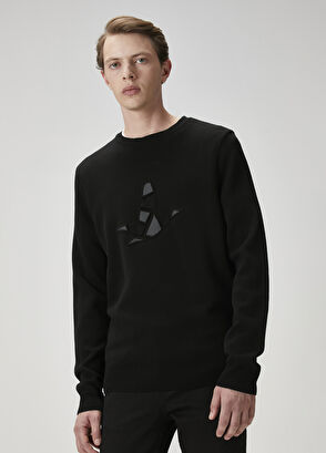 Beymen Club Black Logo Patched Sweater - 3