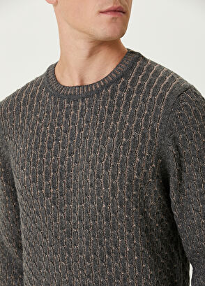 Beymen Club Camel Braided Wool Sweater - 6
