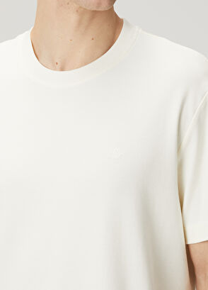 Beymen Club Relax Fit Cream Basic T-Shirt - 6