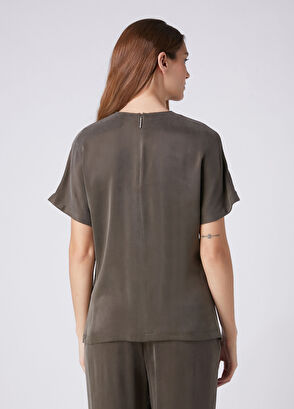 Beymen Club Khaki Cupro Blouse - 6