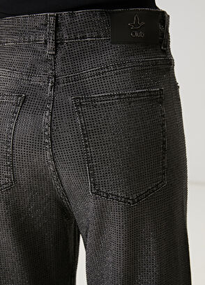 Beymen Club Koyu Gri Taşlı Jean Pantolon - 6