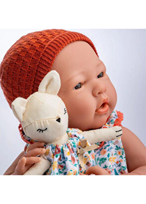 Berenguer Kiremit Hırka ve Kedili Boutique Oyuncak Bebek 38 cm - 5