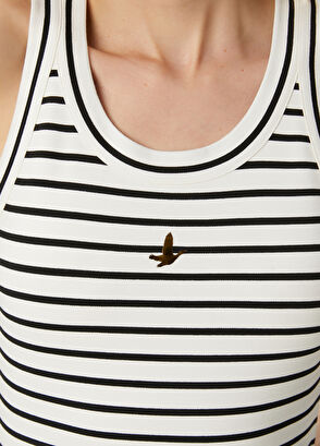 Beymen Club Siyah Beyaz Çizgili Atlet - 6