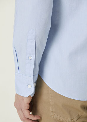 Beymen Club Slim Fit Light Blue Oxford Shirt - 7