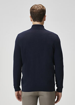 Beymen Club Lacivert Kaşmir Karışımlı Yün Kazak - 5