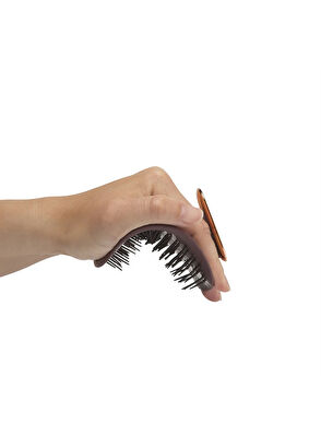 Manta Hair Original Burgundy Rose Gold Brush for Brittle Hair and Sensitive Scalp - 3