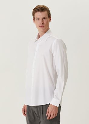 Beymen Bes Custom Fit Beyaz Gömlek - 4