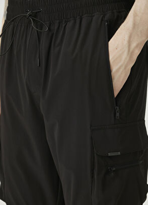 Represent Black Cargo Pants - 4