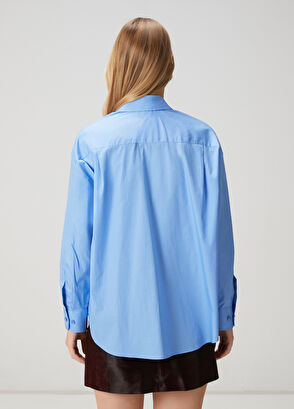 Beymen Club Blue Poplin Shirt - 6