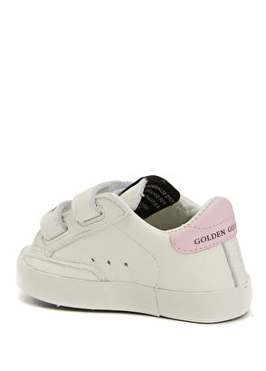 Golden Goose Super-Star Beyaz Pembe Kız Bebek Deri Sneaker - 3
