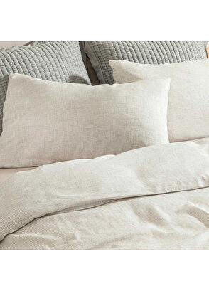 Chakra Mattia Beyaz Gri Pamuklu King Size Nevresim Seti 230 x 220 cm - 4