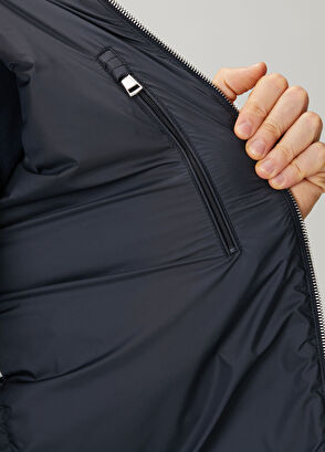 Lacivert Puff Mont - Görsel 8