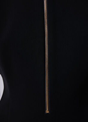 Beymen Club Black Zipper Mini Dress - 7