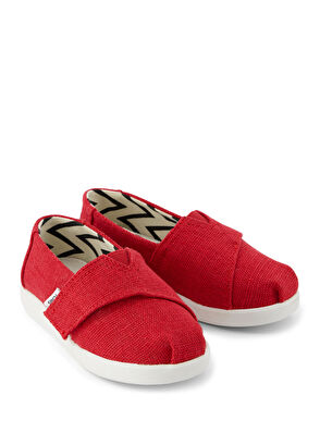 Toms 10022099 Alpargata Classic Heritage Kırmızı Kanvas Kız Çocuk Espadril - 4