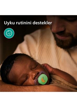 Philips Avent Ultra Start 0-2 Ay Silikon 2'li Gece Emziği - 8