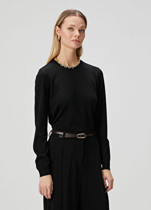 Siyah Yün Kazak - Görsel 5