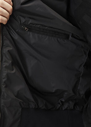 Siyah Bomber Mont - Görsel 7