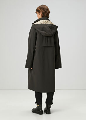 Beymen Club Koyu Haki Kapüşonlu Pardösü - 5