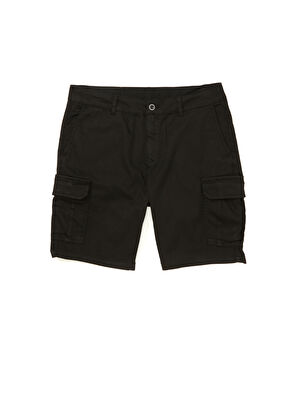 Beymen Club Siyah Logo Detaylı Kargo Şort - 6