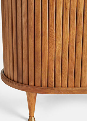 Latanwood Lawrance Wooden Buffet & Bookshelf - 8