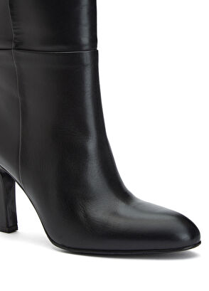 Siyah Kadın Deri Çizme - Görsel 7