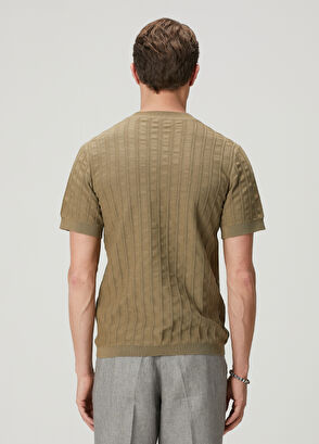 Beymen Club Yeşil Chain Knitted Textured Sweater - 5