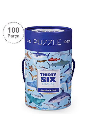 Crocodile Creek Köpek Balıkları Temalı 100 Parça Çocuk Puzzle - 3