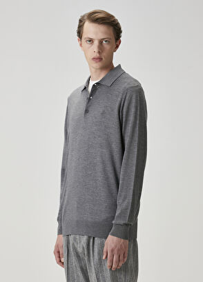 Beymen Club Grey Melange Wool Sweater - 4
