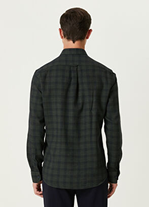 Beymen Club Comfort Fit Lacivert Petek Ekose Desenli Gömlek - 5