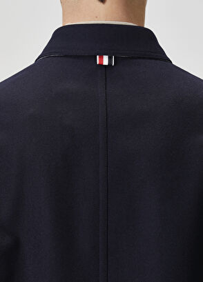 Thom Browne Lacivert Yün Dış Gömlek - 6