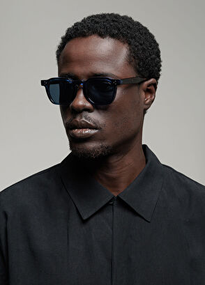 Lowkey Depth Lacivert Asetat Unisex Güneş Gözlüğü - Görsel 5