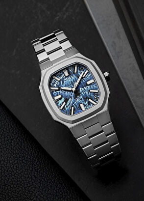 Maen Manhattan 37 IFL.02 Silver Steel Men's Wristwatch - 4