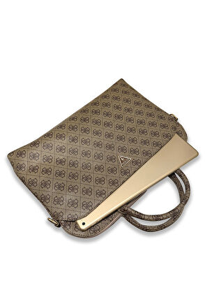 4G Desenli Üçgen Logolu Omuz Askılı 15" Laptop Çantası - Görsel 6