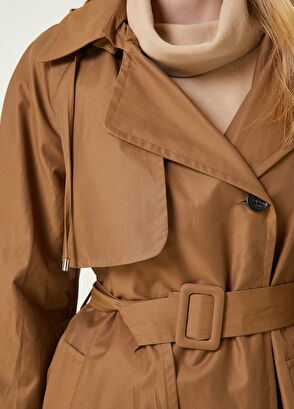 Beymen Club Camel Kruvaze Gabardin Pardösü - 5